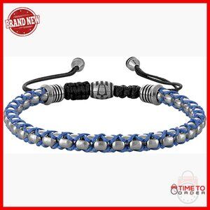 Men's Stainless Steel Bolo Bracelet Adjustable Layering Piece